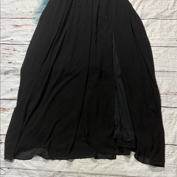 NWOT Lulus Heavenly Hues Black Maxi Dress - Picture 7 of 8